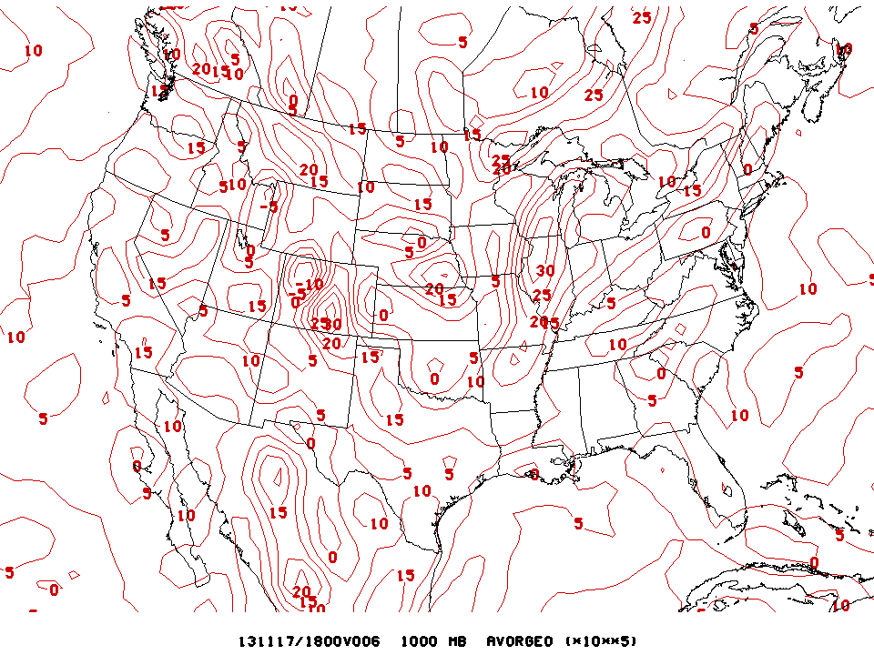 1000mb geopotential absolute vorticity 18z