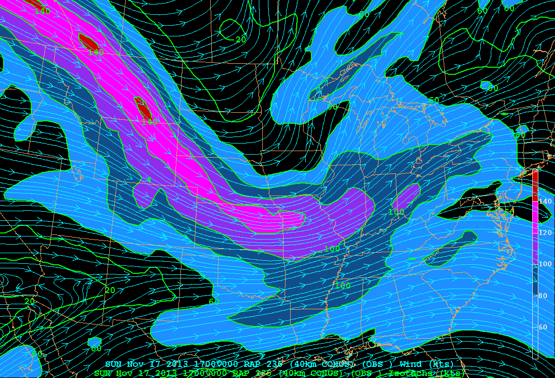 Jet stream Nov. 18th