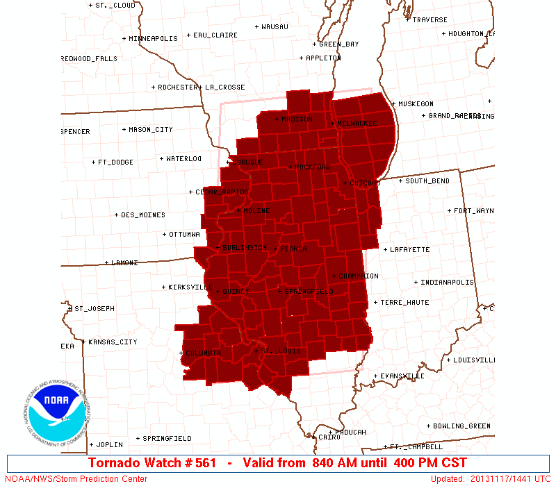 first tornado watch