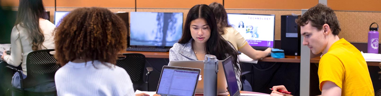 students in computer lab