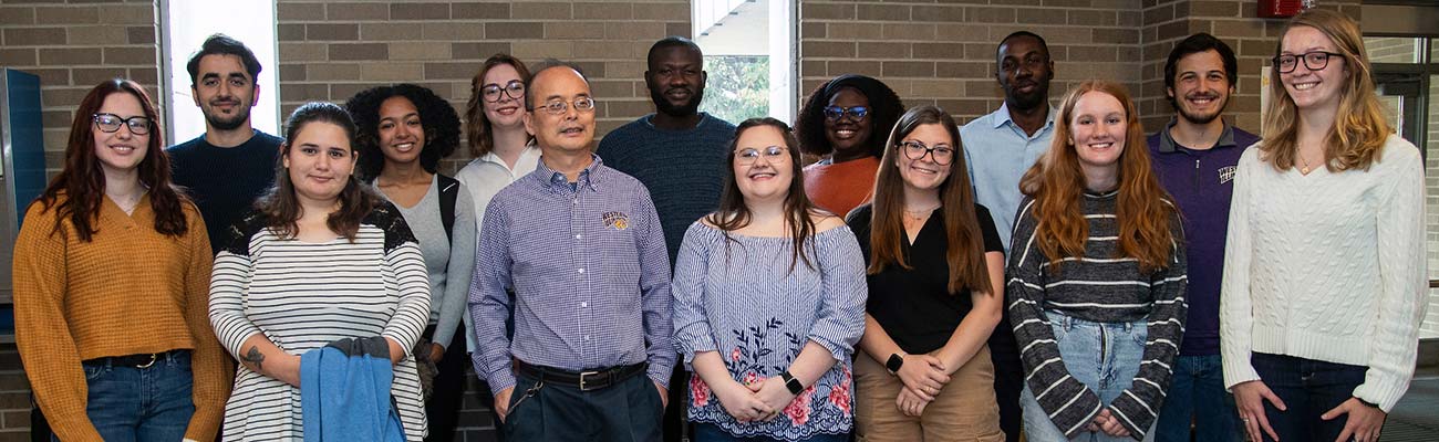 WIU Chemistry students during poster day