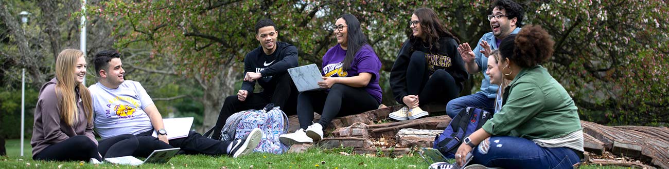 group of students outside