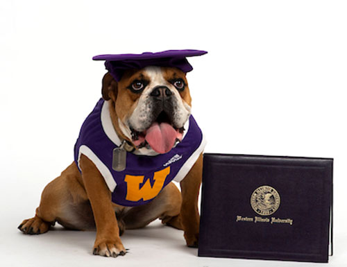 Ray with graduate cap and diploma