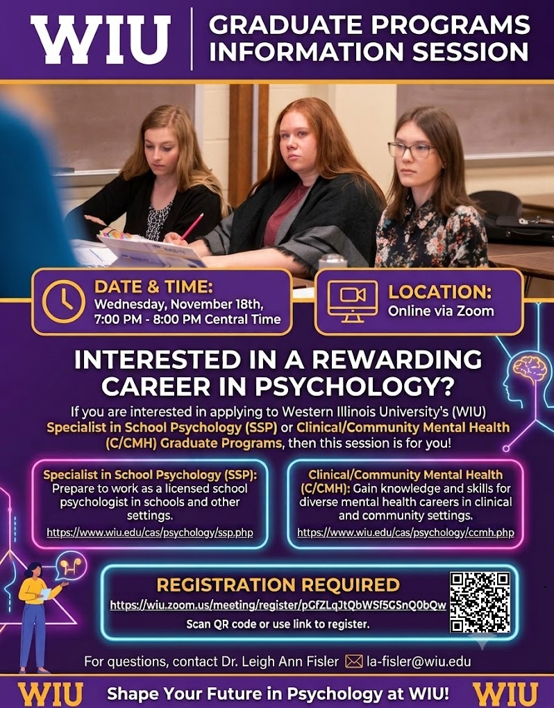2026 Fall information session flyer