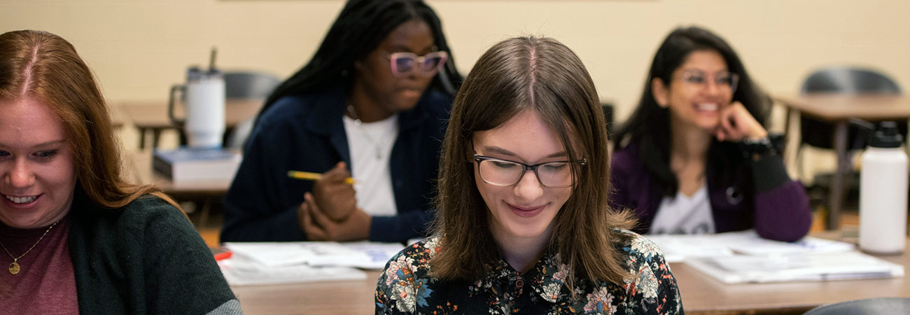 students in class