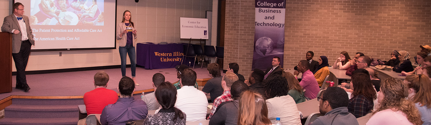 students and speakers in a class