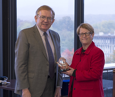 Fall 2013 Executive in Residence Nancy and CBT Dean Tom Erekson