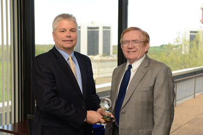 Spring 2012 Executive in Residence Kim Ekena and CBT Dean Tom Erekson