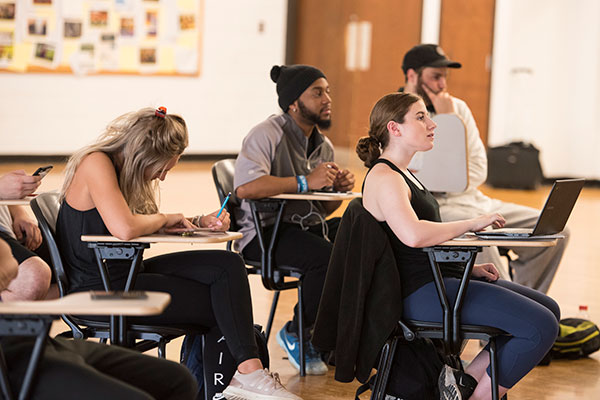 graduate students in a classroom