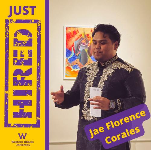 Jae Florence Corales, WIU Graphic Design graduate