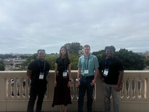 The Western Illinois University School of Engineering and Technology Scholars Caleb Brown, Isaiah Joiner, Seamus O’Donnell and Kenzie Alexander recently attended the American Association for the Advancement of Science (AAAS S-STEM) conference in San Diego, CA.