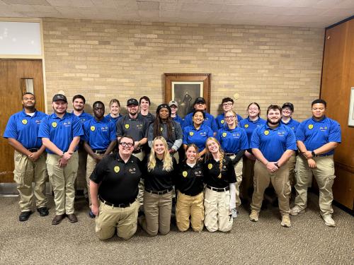 WIU students who served as Go West Security Officers were honored at a recent awards event.