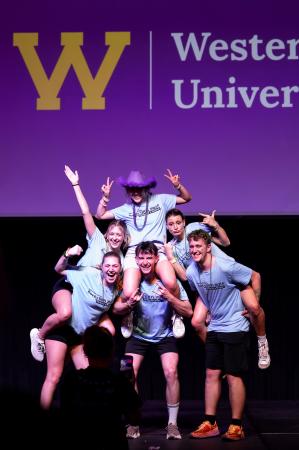 Students enjoying themselves at the 2025 edition of RockyTHON.