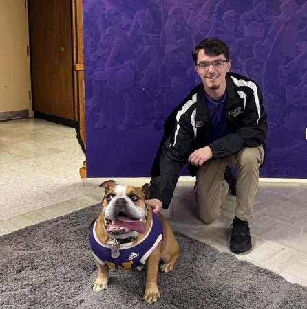 Braden Shepka, a senior from Chicago, returned as a counselor to WIU's CSI Camp, inspiring students through the same hands-on experiences that first brought him to the University.