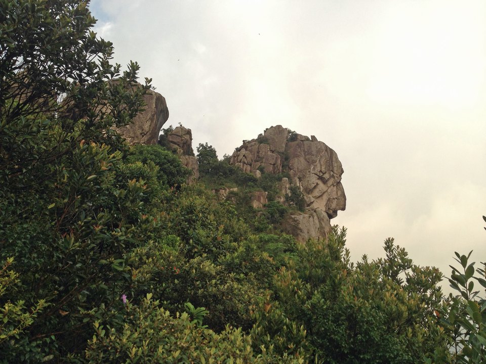 Lion Rock in Hong Kong, viewed from the west