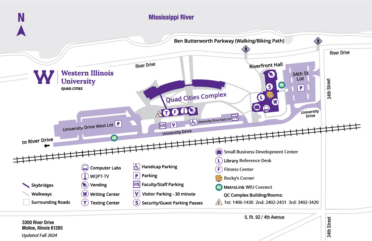 WIU-Quad Cities campus parking